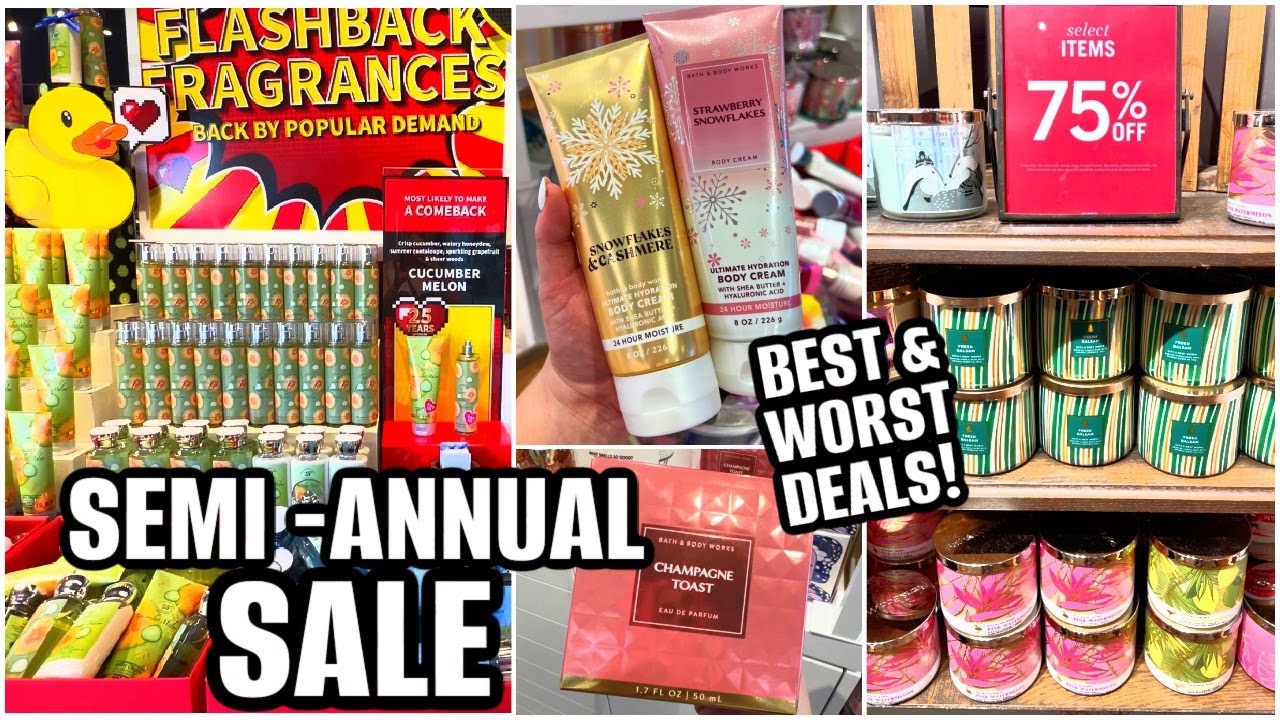 BATH & BODY WORKS SEMI ANNUAL SALE SHOP WITH ME! BEST & WORST DEALS