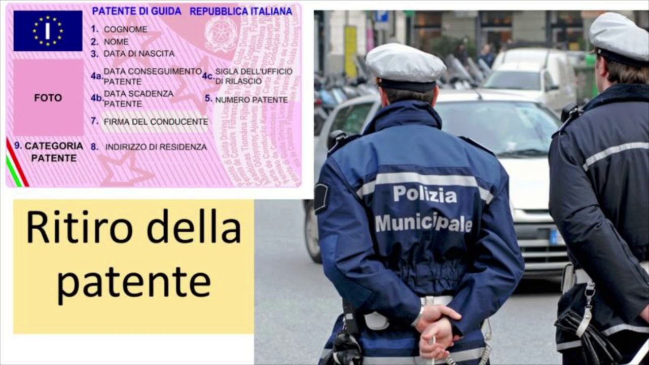 ritiro della carta  di circolazione /ritiro della patente (revisione ogni 2 anni)