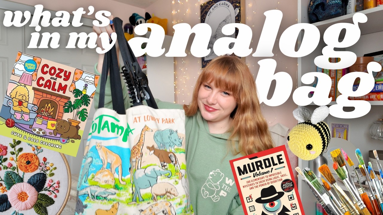 What's in my Analog Bag | Cozy Hobby Bag Ideas