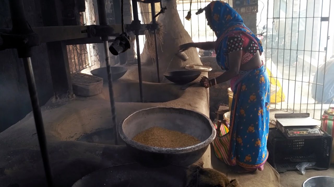 Puffed rice-Popped puff rice | The Making of Murmura | Muri vaja Factory