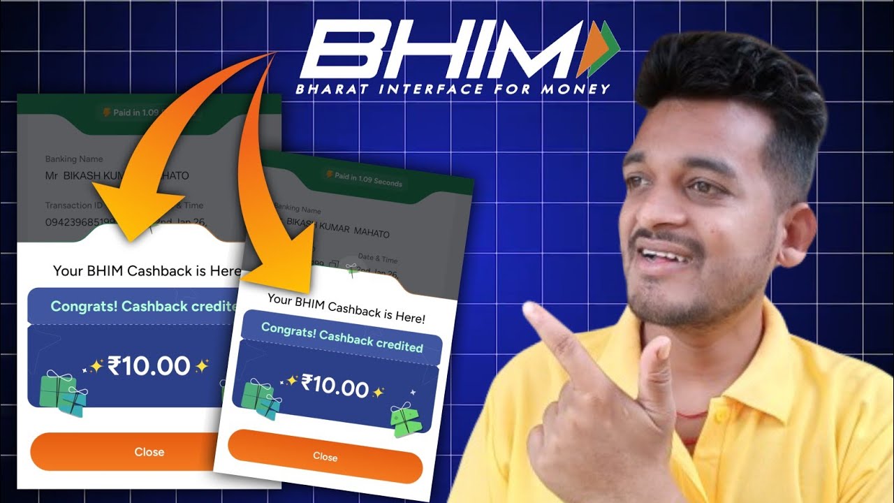 🎊 Bhim app scan & pay new cashback offer | upi cashback offer today | Bikashtech1 