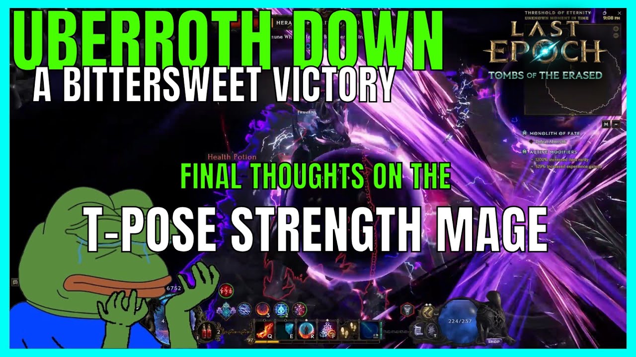 I killed Uber Aberroth with a Strength Stacking Mage so you don't have to | Last Epoch 1.2