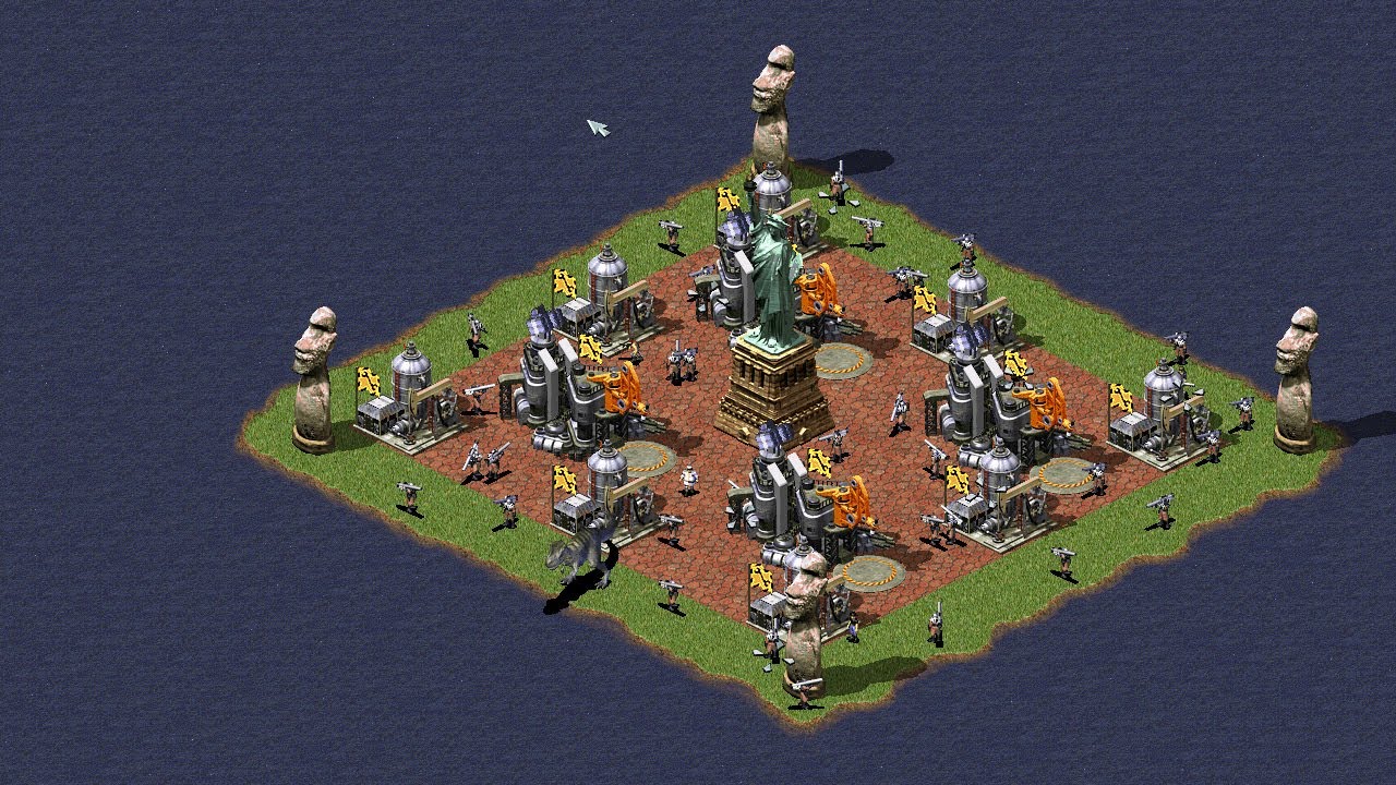 Red Alert 2 | Extra hard AI | Battle Sea | Russia vs 7 random | soviet