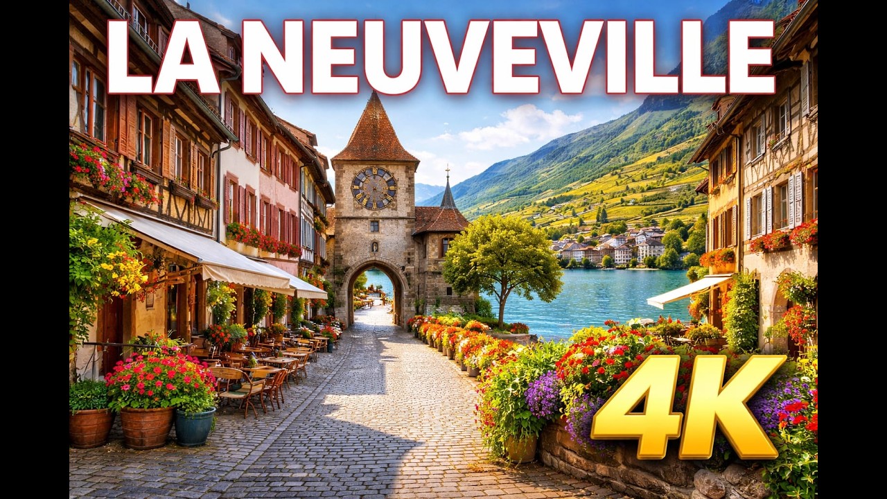 Walking Tour La Neuveville 🇨🇭 | Pueblo Medieval Suizo a Orillas del Lago Biel