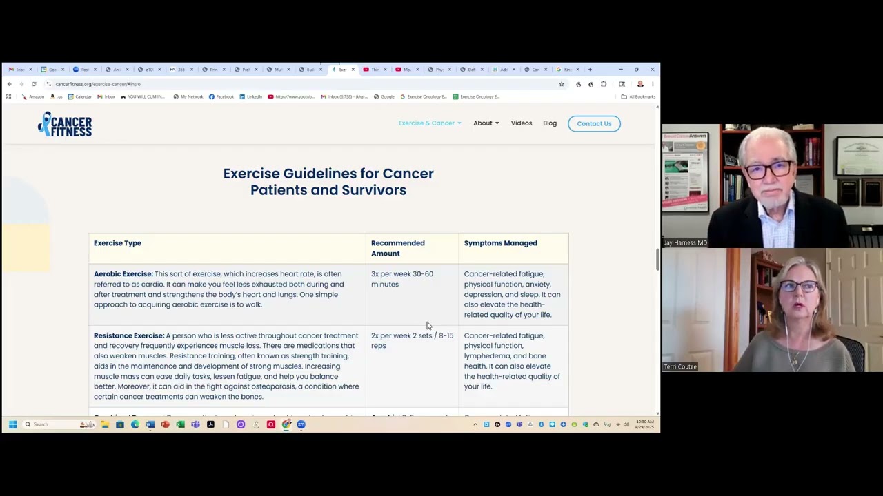 Dr Jay Harness  on CancerFitness.org  & Exercise Oncology