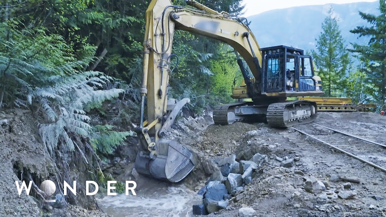 How Does a Freight Train Survive Against Mudslides?