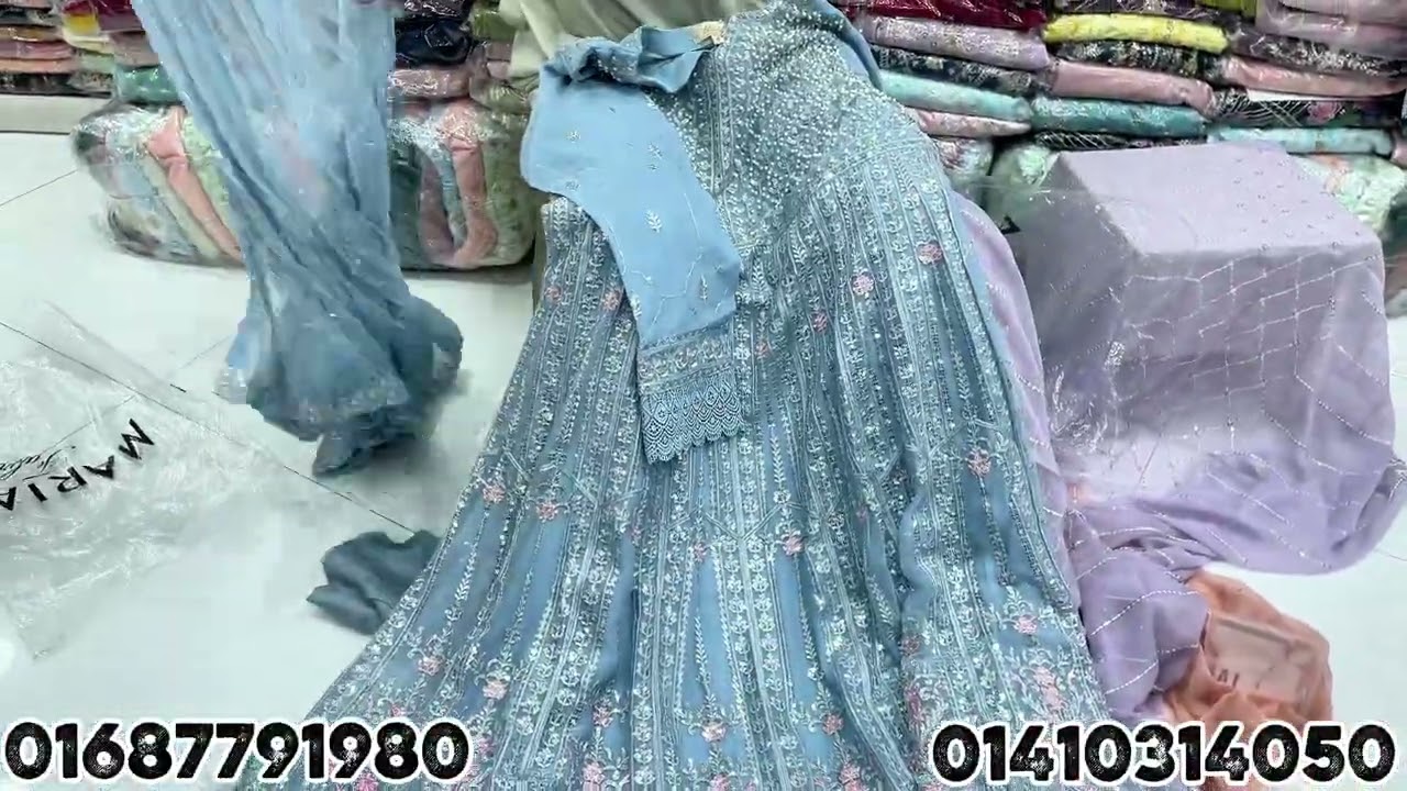 Here we go again with another exclusive Maria luxury partywear stitched gown || Ramadan Collection 