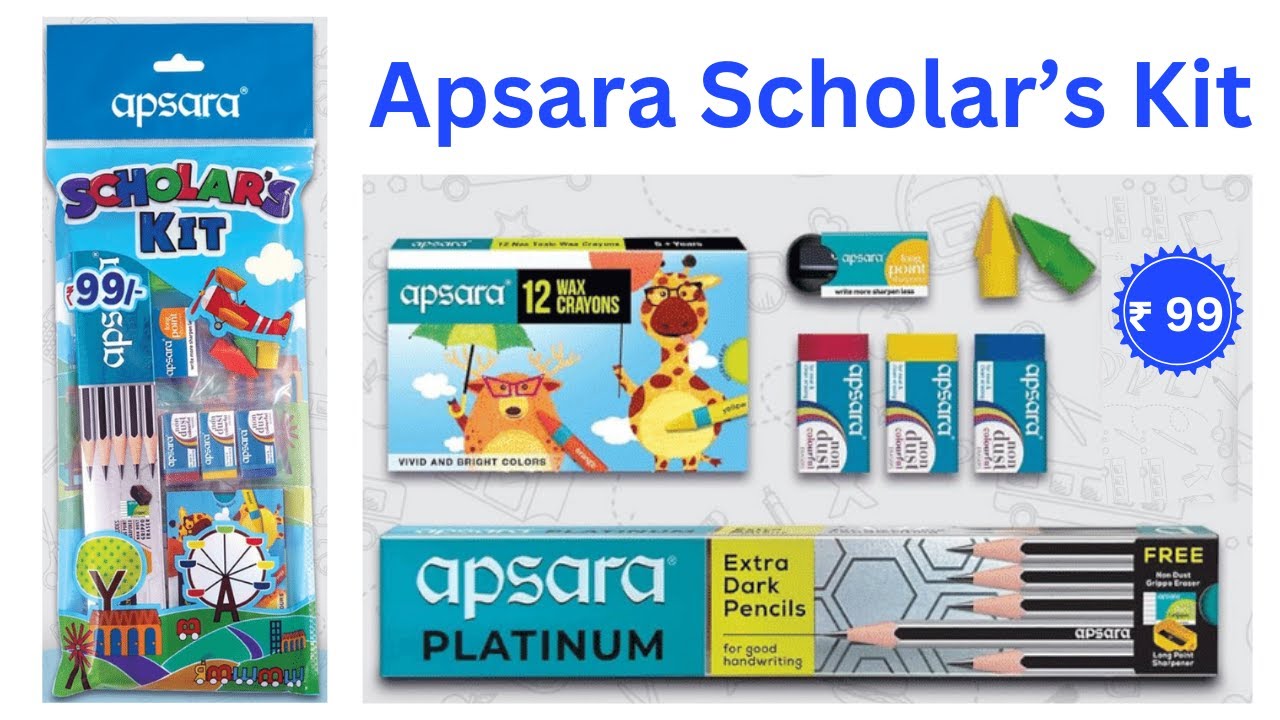 Apsara Scholars Kit Unboxing ✨ | Best Stationery Combo for Students
