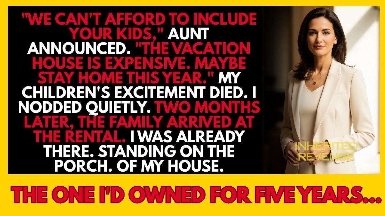 Aunt Excluded My Kids From the Trip “Too Expensive” — Then She Saw the Beach House