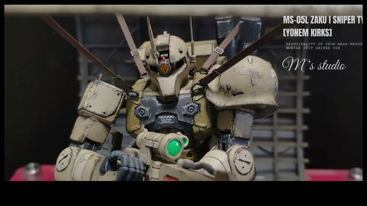 Zaku I Sniper Type Diorama|gundam|gunpla|zaku|diorama
