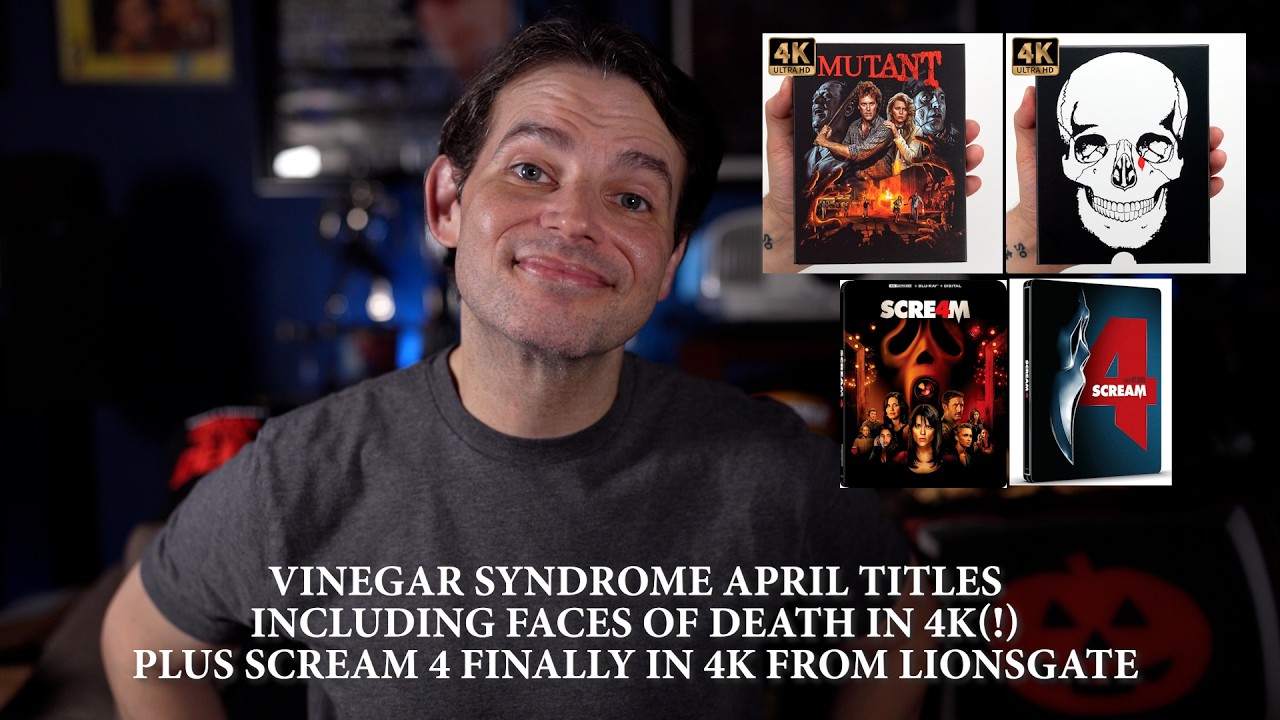 NEW 4K and Blu-rays From Vinegar Syndrome (Faces Of Death!) Plus Scream 4 in 4K From Lionsgate