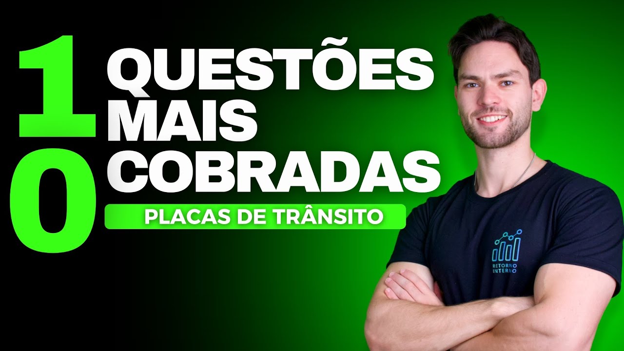 AS 10 Questões Mais Cobradas nas Provas do Detran em 2026 (Placas de Trânsito)