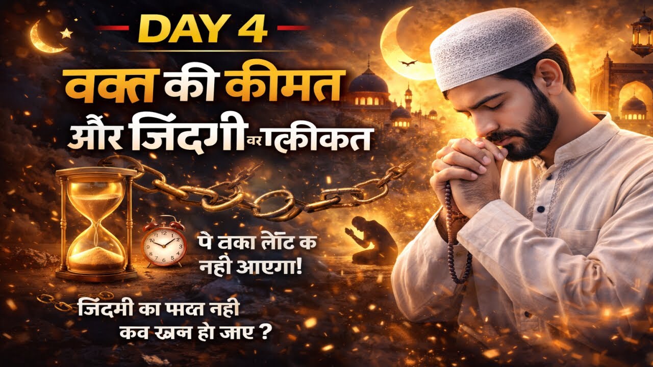 DAY 4 Ramadan 🌙 वक्त की कीमत समझ लो वरना देर हो जाएगी!