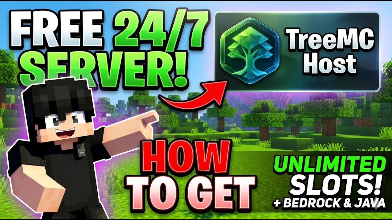 How to get free 24/7 Minecraft Server | TreeMC Host