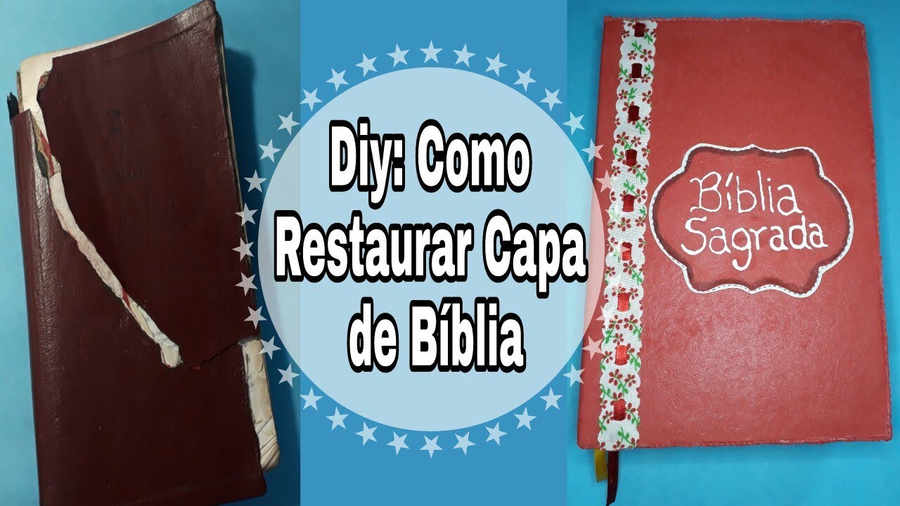 Diy: Como restaurar a capa velha de Bíblia