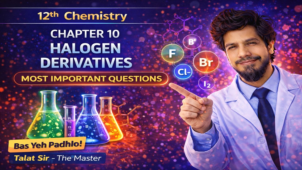 Chapter 10 Halogen Derivatives Most Important Questions | Maharashtra Board HSC2026 | 12th Chemistry