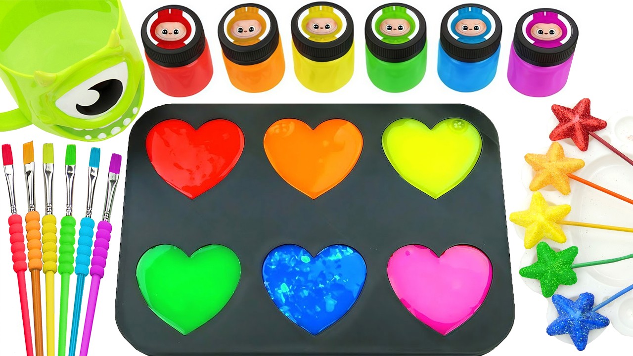Satisfying Video l DIY How To Make DIY Full 6 Coloe Super Giant Slime Labubu SPRUNKI Swets ASMR