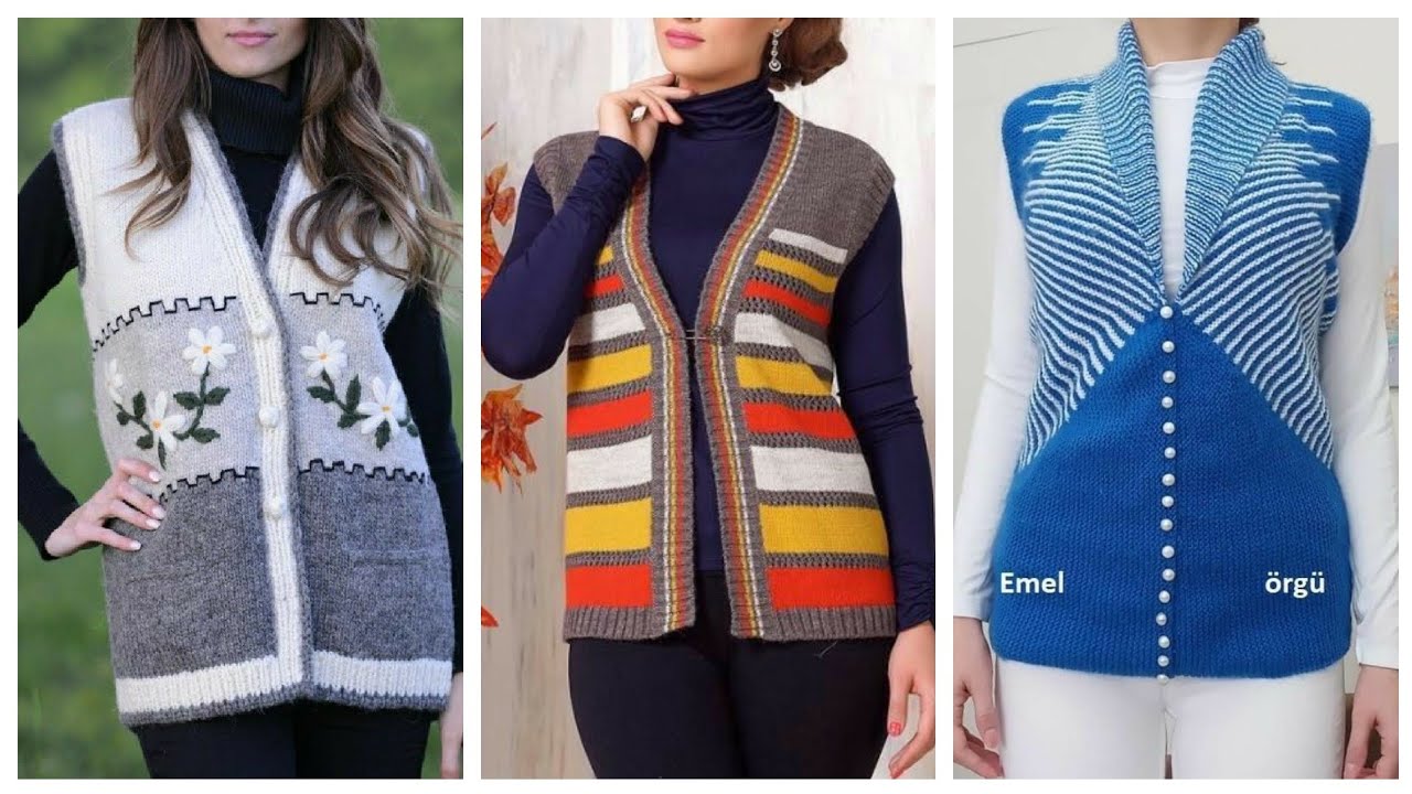 Beautiful Ladies half jacket ,cardigan design / Ladies Half sleeve Woollen Sweater Design