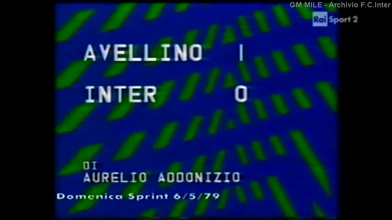 1978-79 (29^ - 06-05-1979) Avellino-INTER 1-0 [Piga] Servizio DomenicaSprint RaiSport2