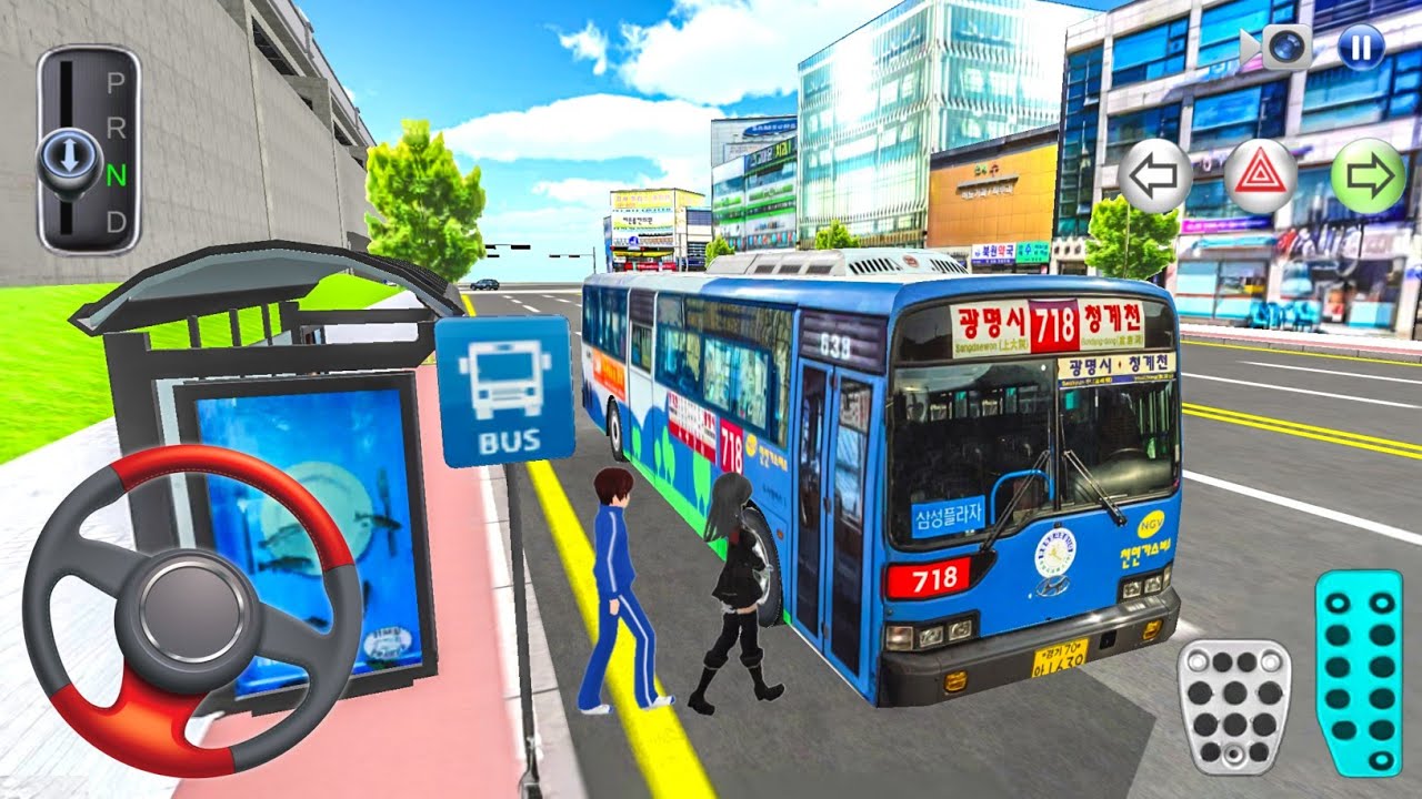 New Old City Hyundai Bus Simulator 2025 - 3D Driving Class Android ios - Bus Game Android gameplay