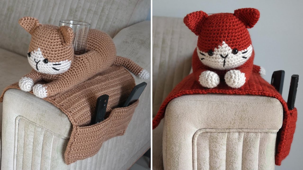 Учебник по органайзеру для фигурок кота амигуруми. Часть 1 #crochet #tutorialamigurumicompleto #amig