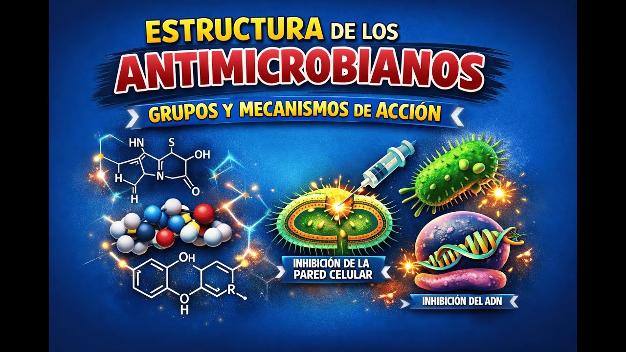 ANTIMICROBIANOS: GRUPOS Y MECANISMOS DE ACCIÓN 🦠💊 | EXPLICACIÓN CLARA Y VISUAL T4 | MICROBIOLOGÍA