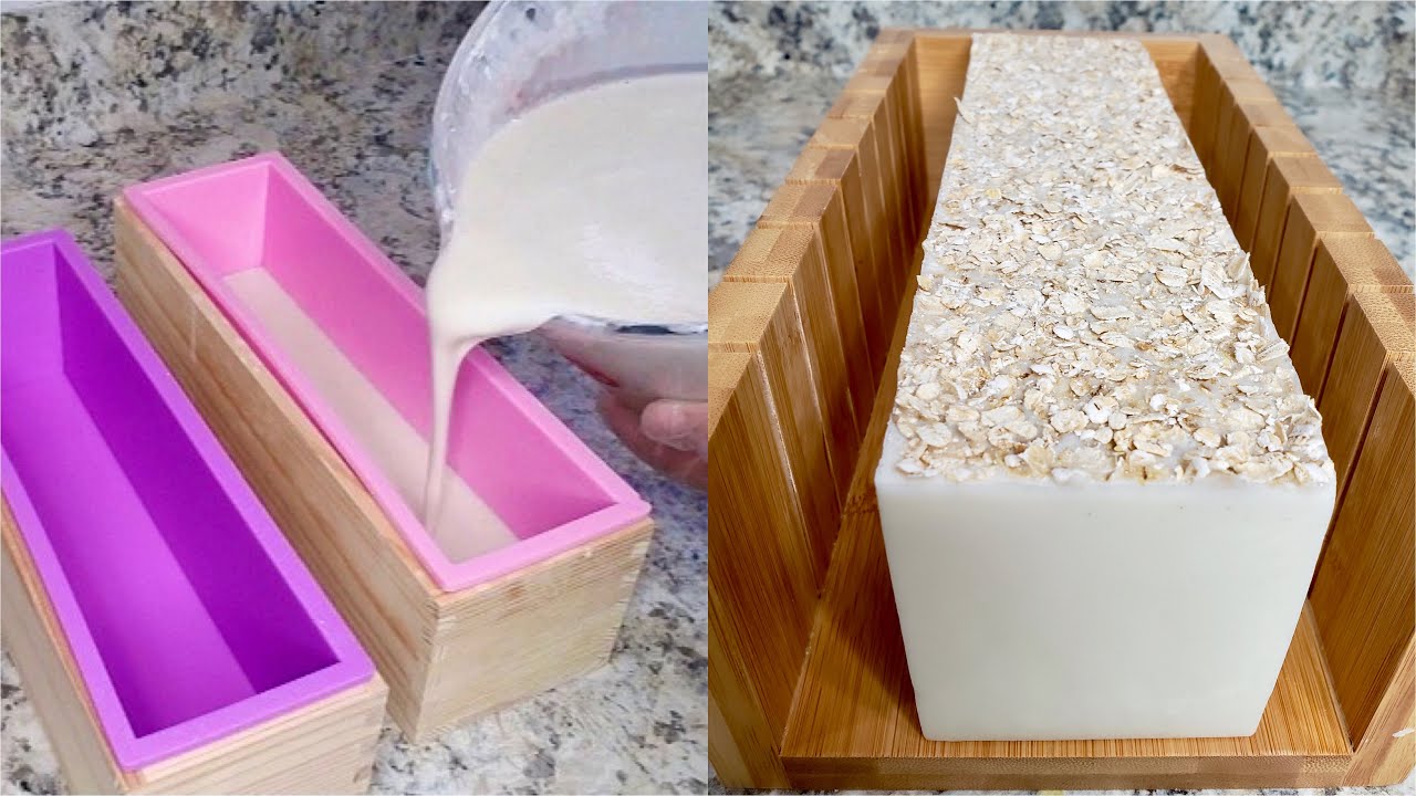 SIMPLE AND EASY STEP BY STEP MELT AND POUR OATMEAL SOAP| MAKE SOME HOMEMADE SOAPS WITH ME| HAND MADE