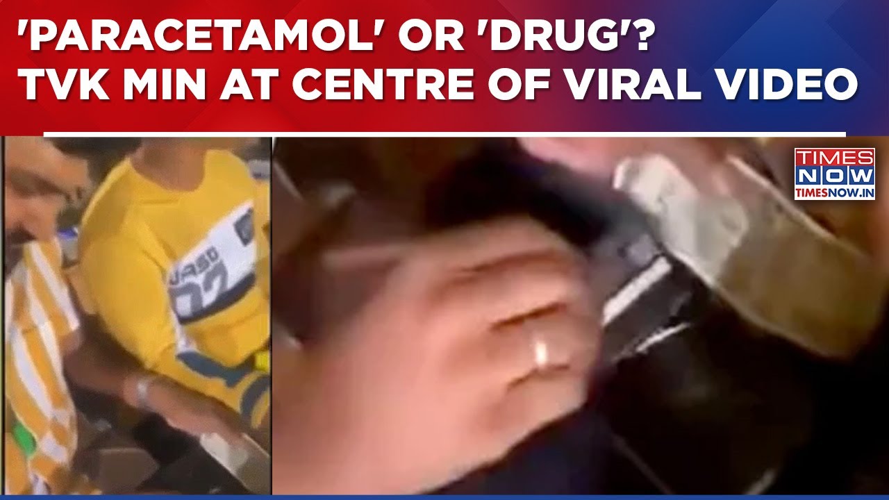 Tamil Nadu Mantri At Centre Of Controversy As Alleged 'Drug' Video Goes Viral| TVK Leader Clarifies
