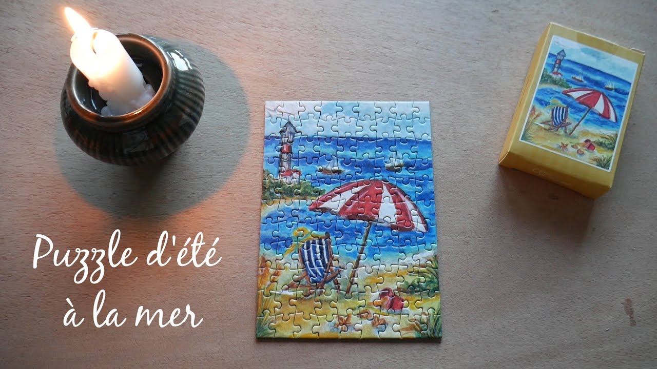 🎧 Asmr 🎙️ Puzzle d'été au son de l'océan 🌊 No talking 🤫