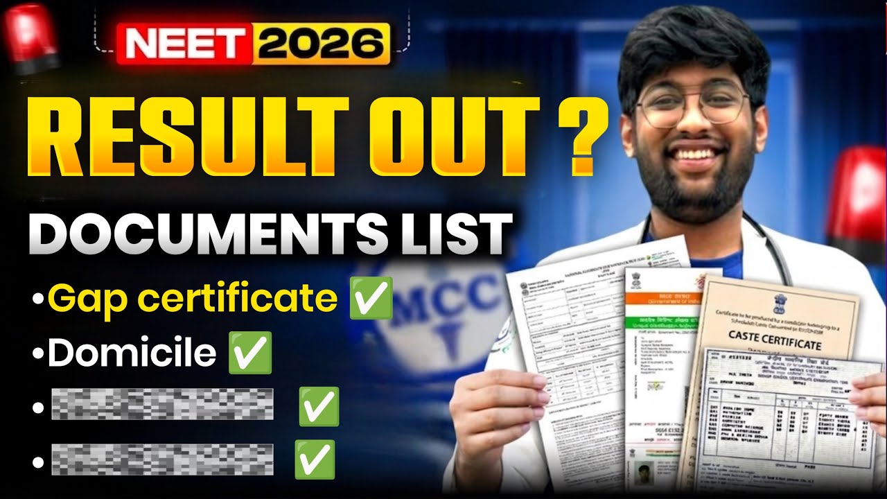 NEET 2026 Result Out😱? 10 Documents to Get Ready ASAP🔥