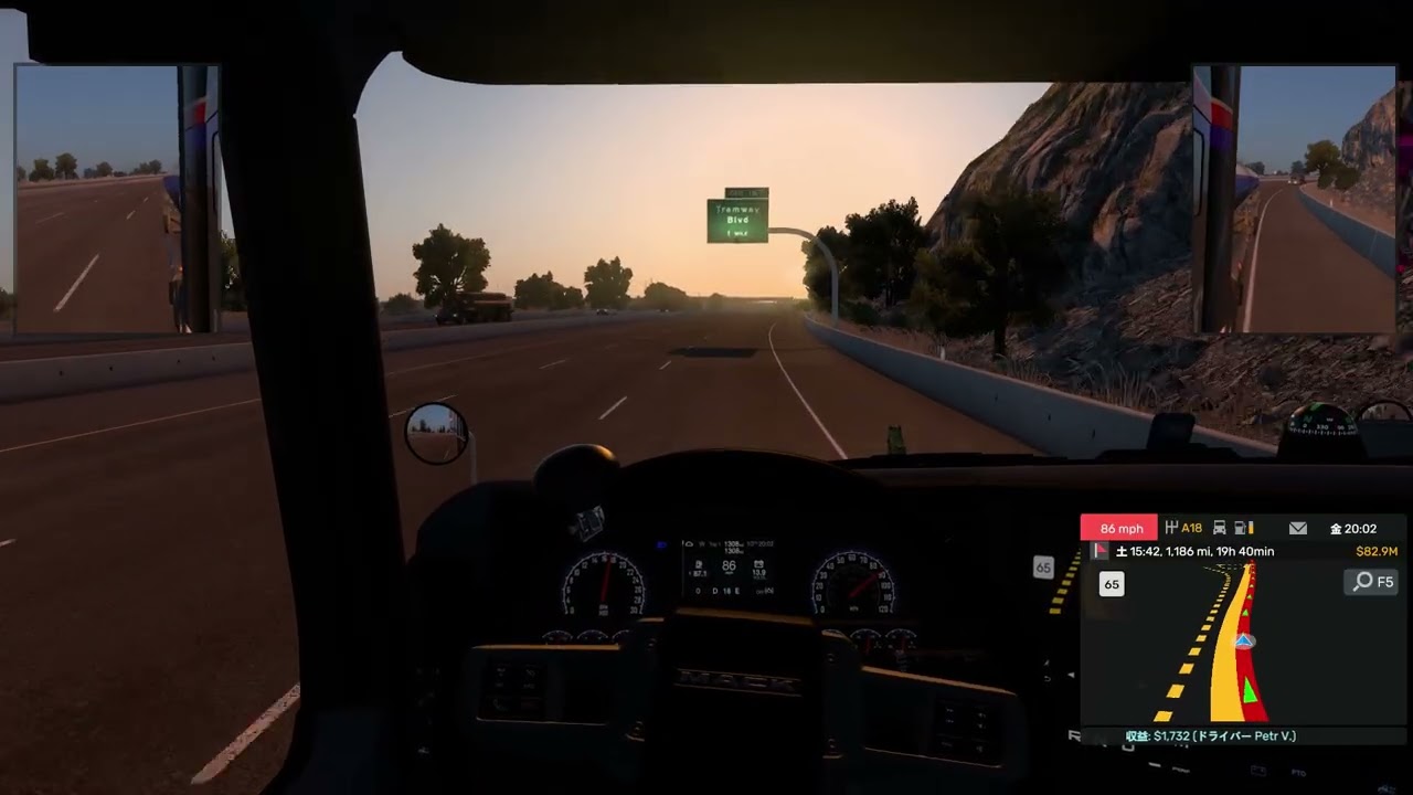 American Truck Simulator　ポートフォーション～グレンダイブ 2,504mile③