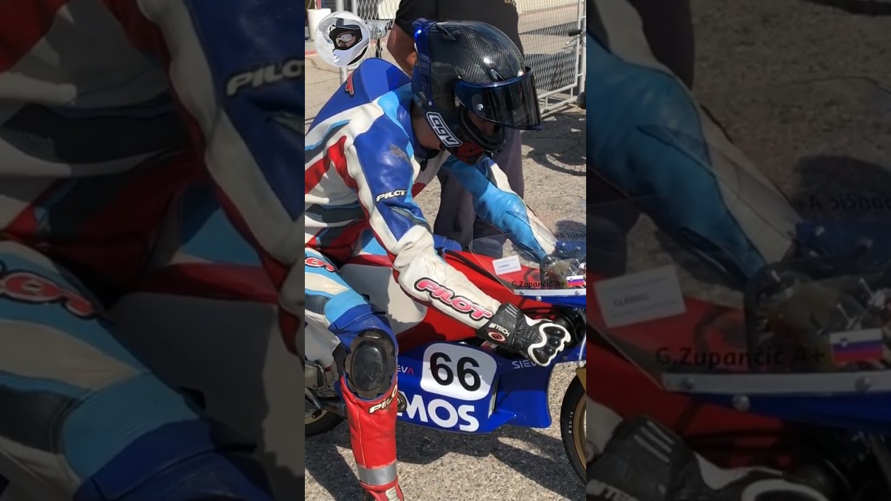 Classic motorcycle racing - 50cc class waiting for start #goran2003