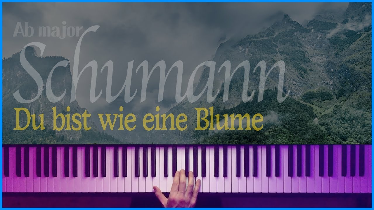 (Abmaj) Du bist wie eine Blume - R.Schumann (accompaniment) | 반주는 피아노튼