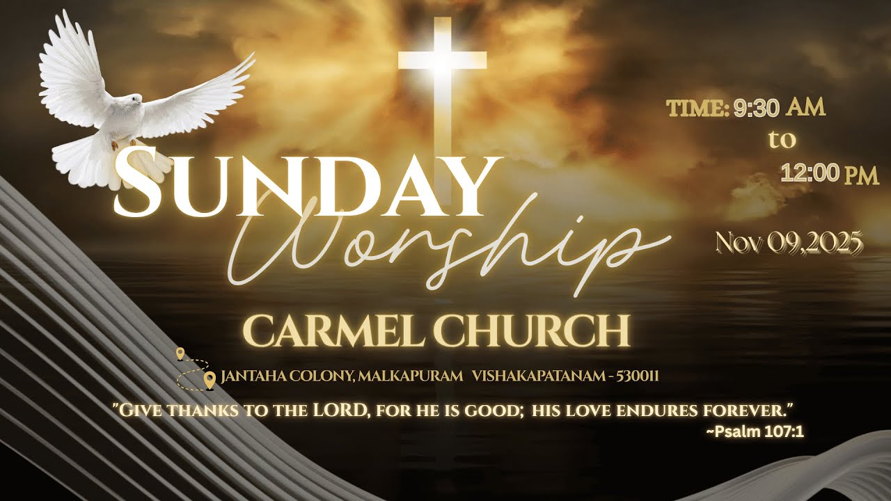 Carmel Church live| NOV 16,2025 |Sunday service|