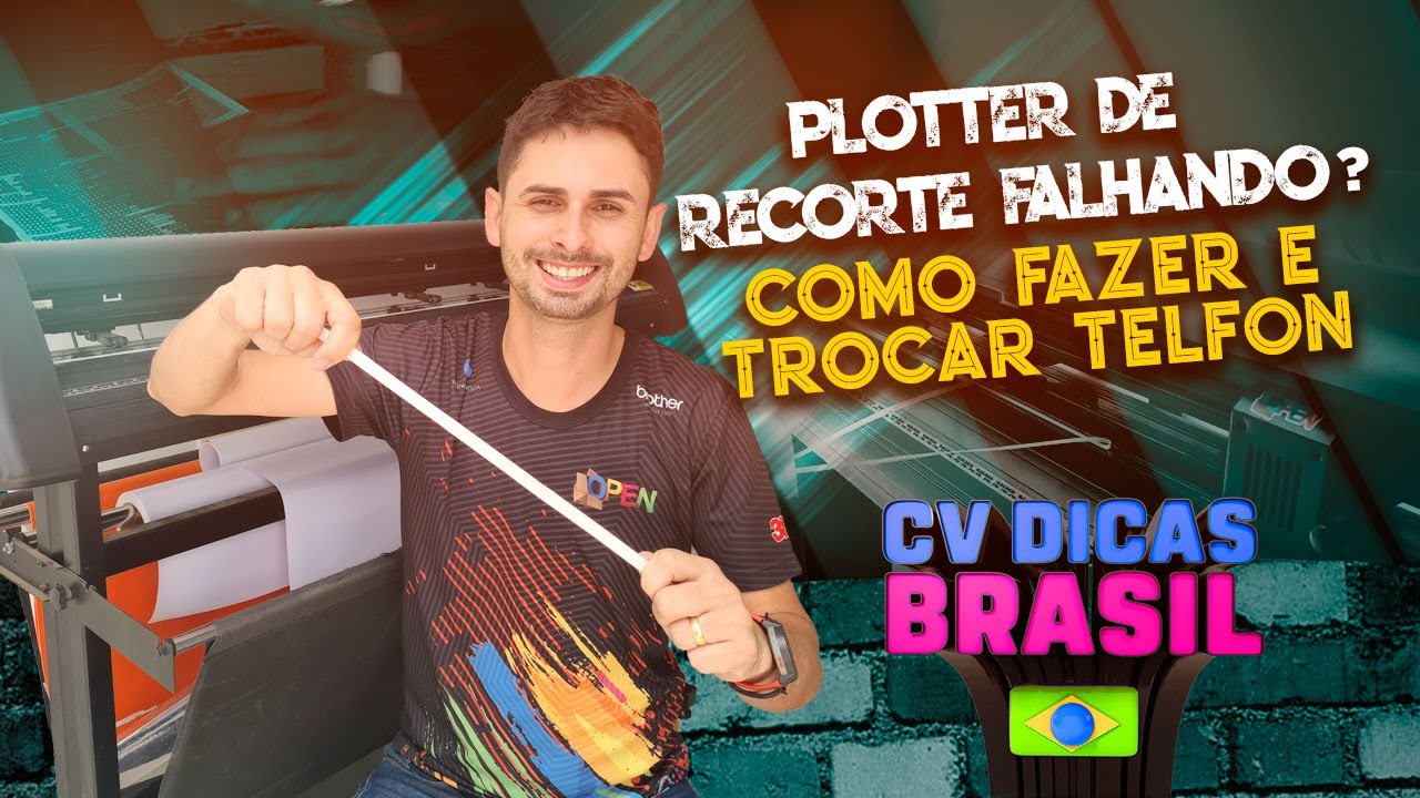 Como fazer e trocar teflon plotter de recorte