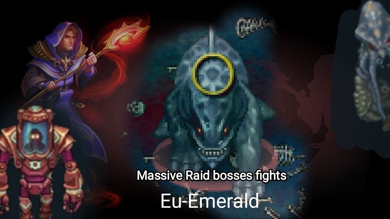 Warspear online ! Raid bosses Eu Emerald, Massive battles (clips) !