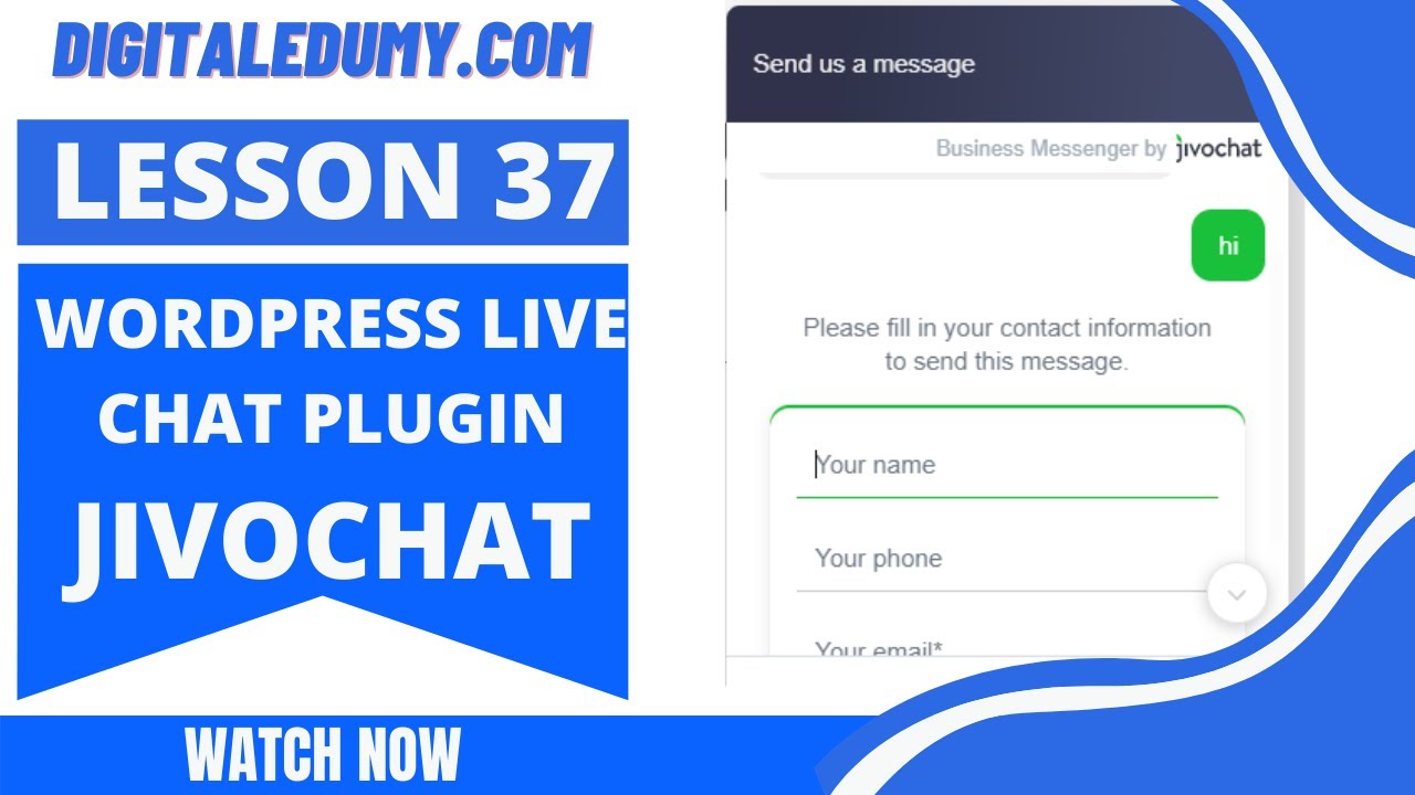 Wordpress live chat plugin | jivochat