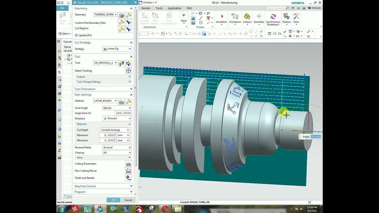 cnc turning programing in nx 12