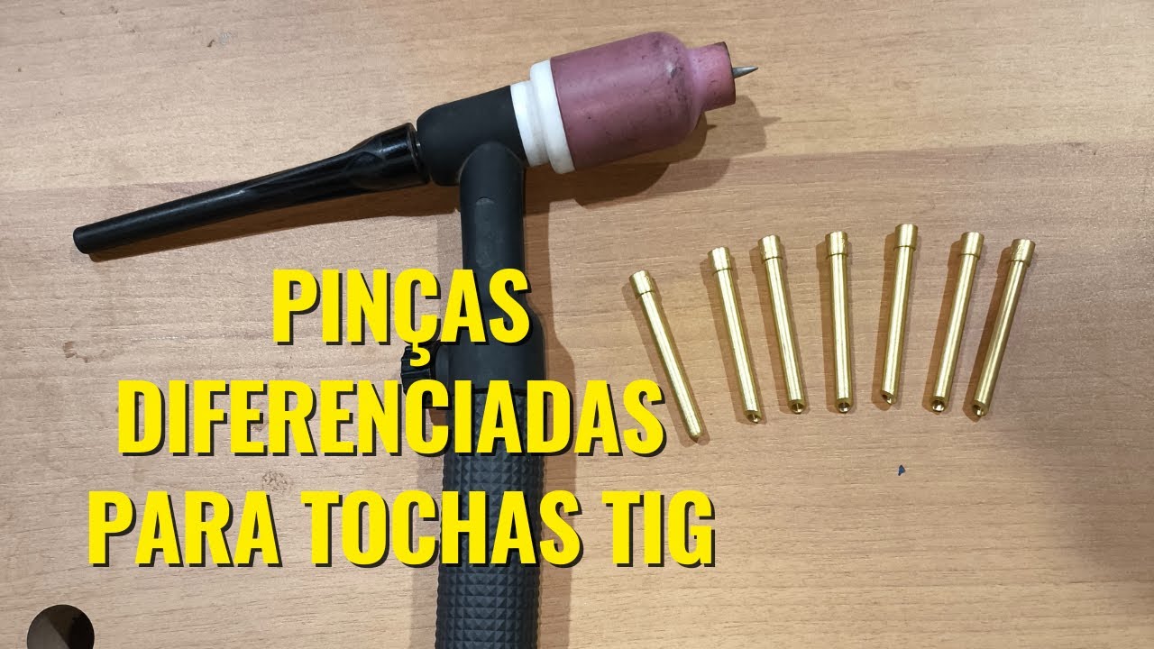 PINÇAS DIFERENCIADAS PARA TOCHAS TIG, MENOS PARADAS DE TRABALHO.