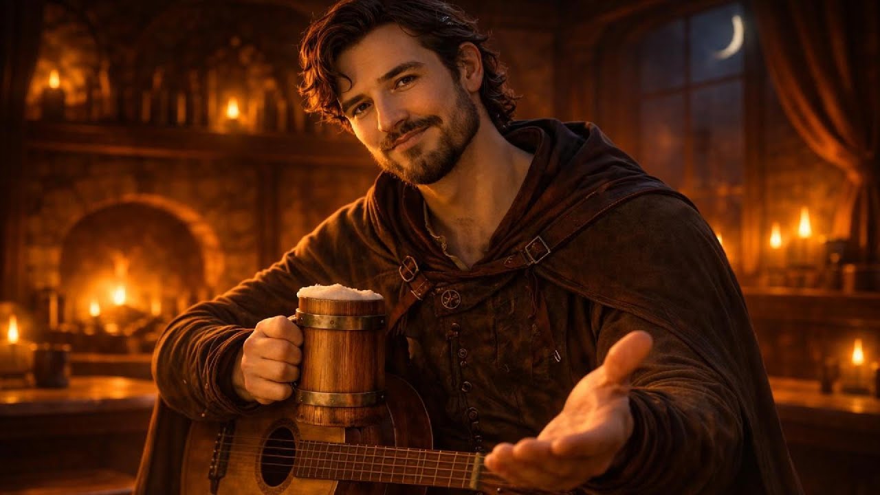 Night Tavern 🍺 Calm Medieval Fantasy Musicfor Relaxing, Studying & RPG