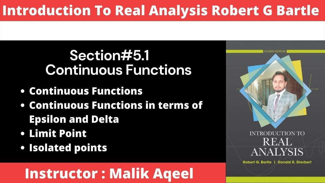 Real analysis by Bartle chapter#5 || Section#5.1 Continuous Functions || Isolated points #MathTutor2