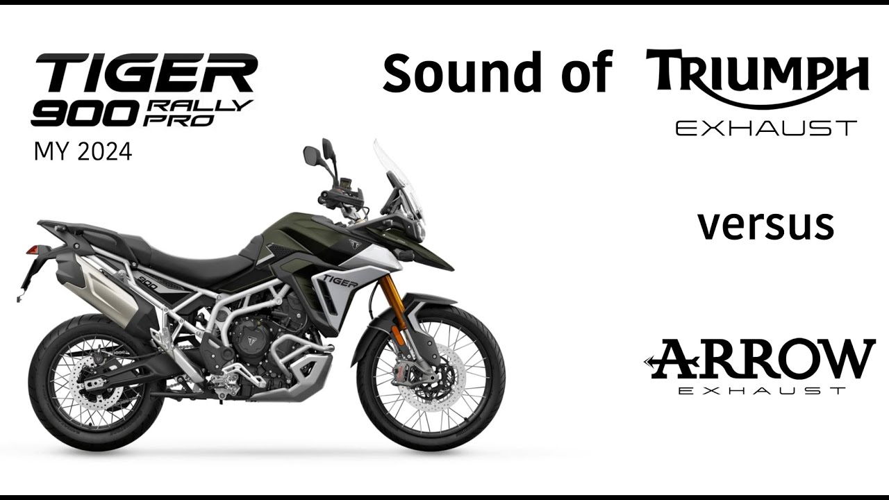 Triumph Tiger 900 Rally Pro 2024 Arrow exhaust sound