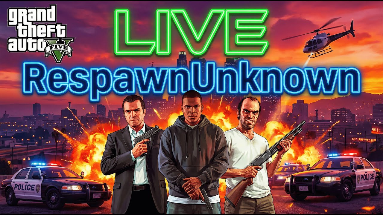 GTA 5 LIVE 🔴 Michael, Franklin & Trevor Chaos on PS5 | RespawnUnknown