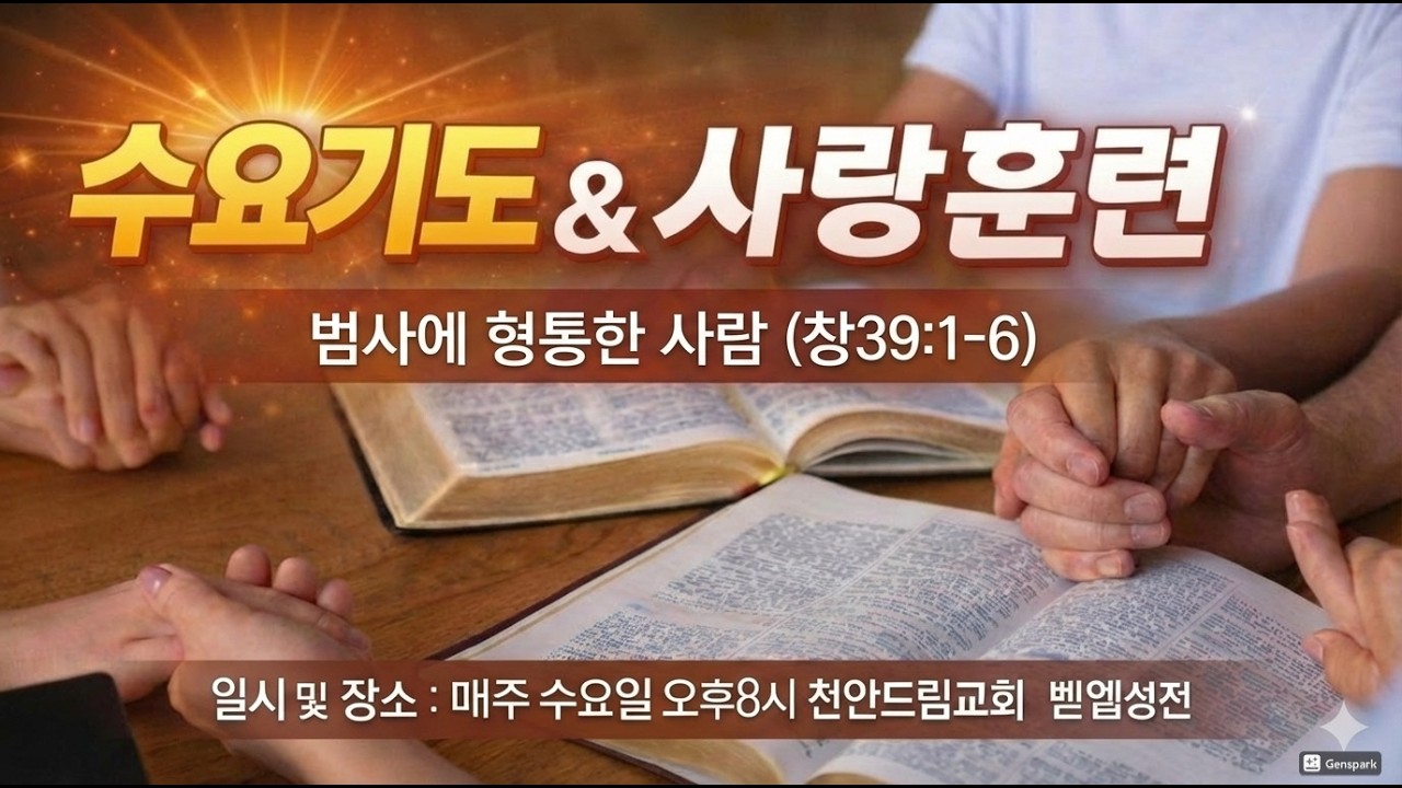 천안드림교회 260318 | 사랑훈련10 | 범사에 형통한 사람 | 창39:1-6