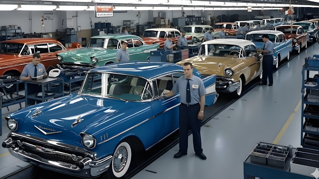 Inside the Chevrolet Bel Air Factory (1955–1957): How America Built an Icon of the Golden Age