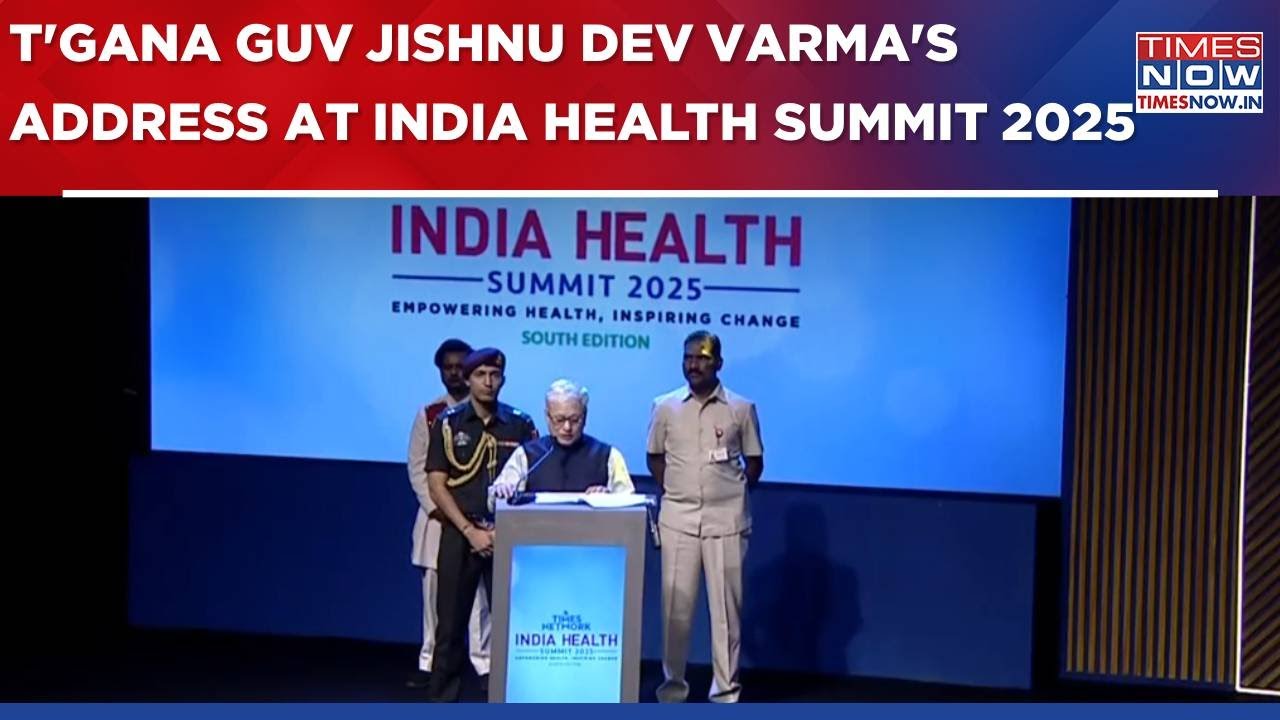 WATCH - Telangana Governor Jishnu Dev Varma's Address At Times Network India Health Summit 2025