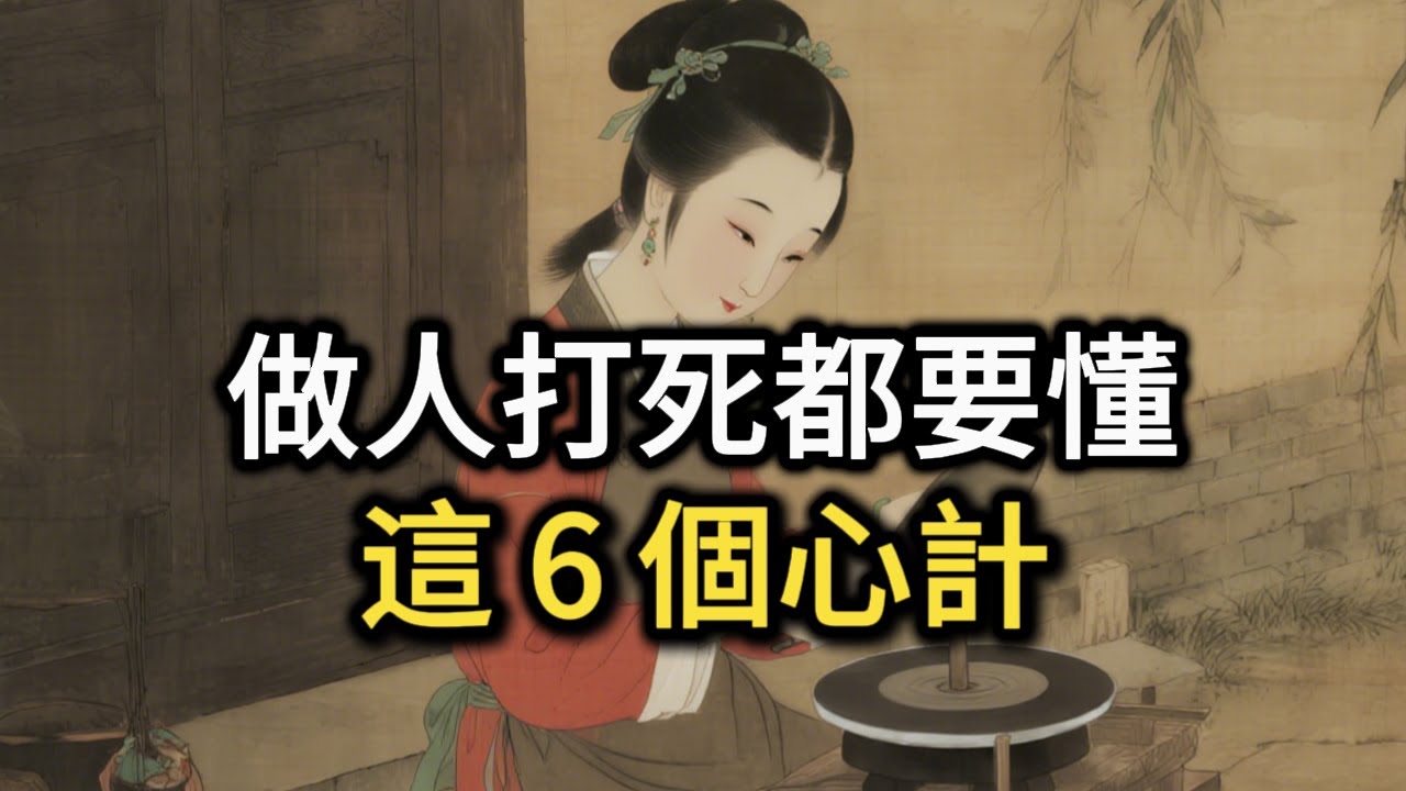 做人打死都要懂這 6 個心計：看透的人，早就跳出低谷了#人生感悟 #智慧人生 #谋略