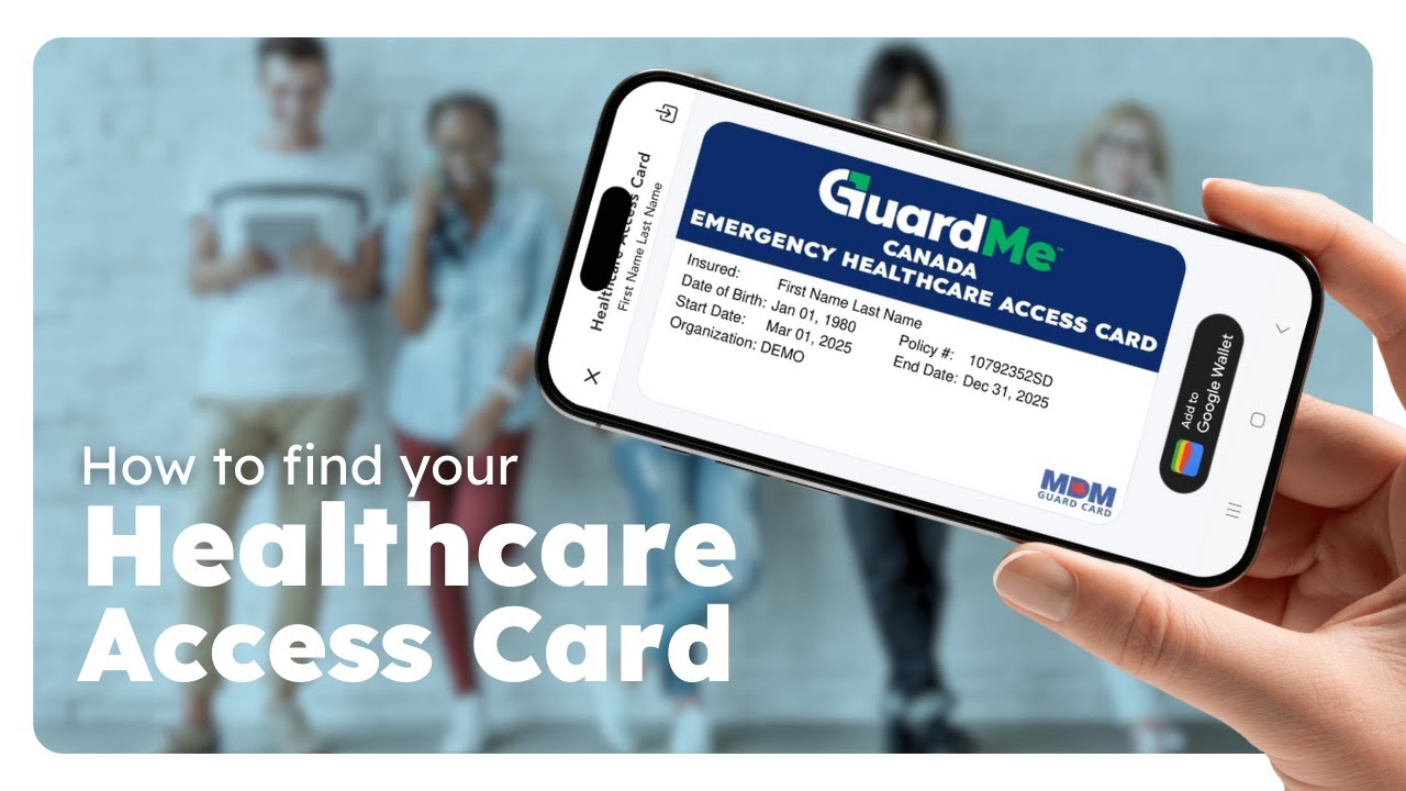 How to download your Healthcare Access Card on the GuardMe Mobile App