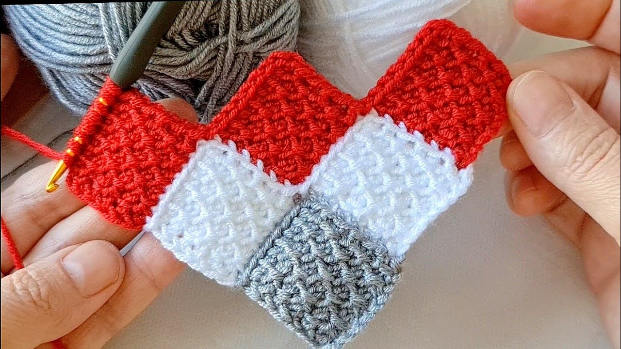 VERY EASY SUPER TUNİSİAN KNİTTİNG CROCHET BEYBİ BLANKET
