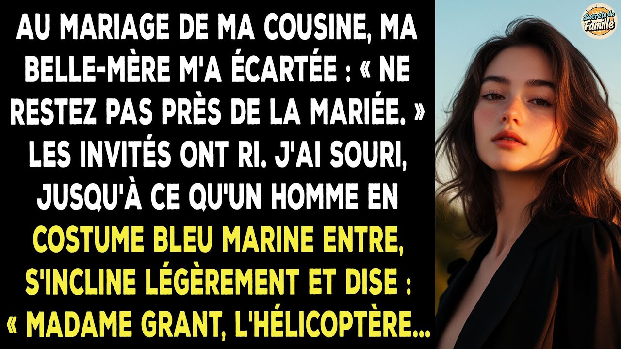 Ma Mère M'a Dit De M'écarter De La Mariée. Soudain, Un Hélicoptère A Atterri, Figeant Chacun.